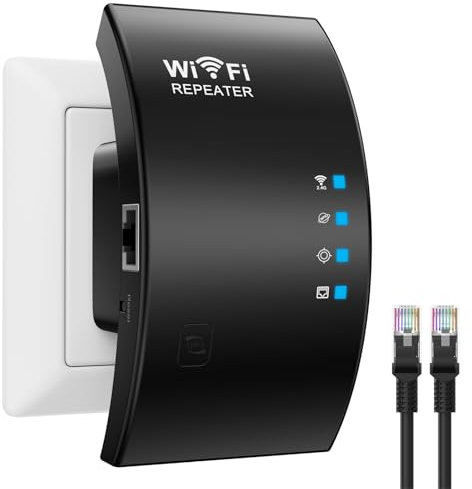 2025 WiFi Extender Internet Booster von, 930 m² großer Reichweite, Repeater, WLAN-Router-Verstärker, Mesh-WLAN 80% schneller Breiter als je zuvor, unterstützt mehr Netzwerkgeräte zu Hause