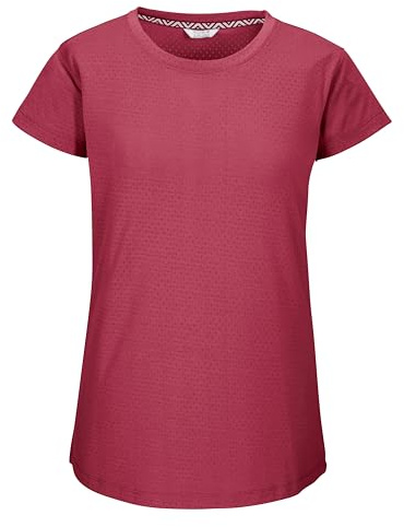 killtec Damen Funktions T-Shirt/Tshirt Kurzarm KOS 23 WMN TSHRT, Beaujolais, 50, 42849-000