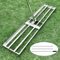 Edelstahl Rechen Rakel [118x25cm] Lawn Leveling Rake mit extra langem Stiel [2 Meter], Rakel für Rasen, Rasenrechen Rasen Nivellierrechen Rasensand Flächenebner Rasenschieber für Hof Garten,Golfplatz
