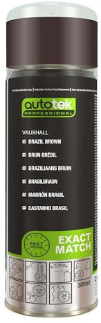 Autotek Professional Exact Match Car Spray Paint - Vauxhall Brazil Brown Aerosol Spray 300ml