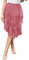 Wikoan Falda de Ulle para Mujer Elegante Vestido Asimétrico de Tres Capas de Tul Transparente con Forro,Falda de Malla Princesa,Rosa Carne,XXL