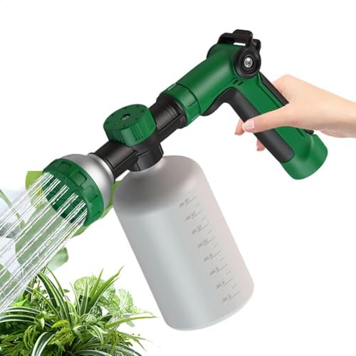 Vgvgaj 500ml Hose End Sprayer Mixer Bottle Car Wash Foam Sprayer Garden Hose High Pressure Spray Car Wash Foam Water Finger Control End for Vegetables Plants Watering Pets Shower