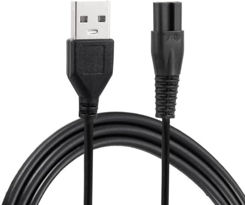 Ersatz Universal Ladegerät USB für Rasierer Haarschneider | Ladekabel für Elektrorasierer Rasierer Skull Shaver Pitbull | Kompatibel mit vielen Verschiedenen Marken