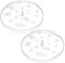 TOPPERFUN 2pcs Microwave Safe Plastic Popcorn Bowl Lid Replacement Clean Cooking Popcorn Popper Accessory for Home Parties No Splatter Design for Easy Use