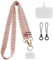 CHAOTEMAI Verstellbarer Handy Gurt 38-64cm Handykette Universal Taschengurte zum Wechseln Handy Kette Phone Lanyard Wrist Verstellbar Schlüsselband Handy UmhäNgeband Schlüsselband Kurz(Rosa)