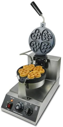 1200W Machine À Gaufres Belges Gaufrier Électrique Chauffage Double Face Gaufrier À 180° Contrôle De La Température Et du Temps pour Gaufres en Cœur, Paninis, Pommes De Terre Rissolées