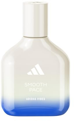 adidas Vibes Smooth Pace Eau de Parfum Unisex | Langanhaltender Sportduft, Akkordnoten von Salzkohle, Mysoral und Kaschmirholz, Reisegröße (47 ml)