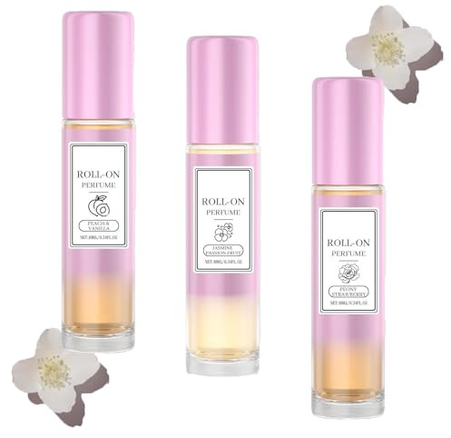 3 Stück Parfum Woman, Parfüm Frauen, Tragbar Mini Parfüm Damen Roll-On Perfume, Kompakt und Langanhaltender Duft (30ml, 3PC)