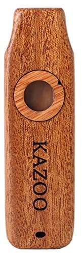 Maxtonser Holz Kazoo Kazoo Flöte Membranen Gitarre Ukulele Begleitung Harmonikon Membran Mund Musik Blasinstrument