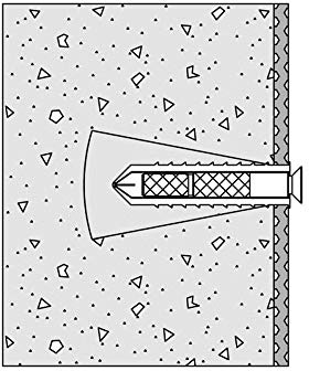HEWI Befestigungsmaterial BM21.4 / Befestigung für Klappsitze Serie 801, an Wänden aus Porenbeton