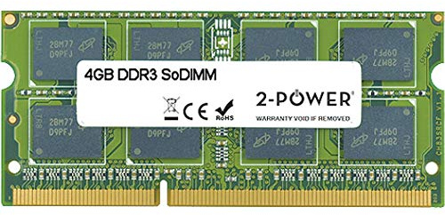 2-Power MEM5103A 4GB DDR3 1333MHz Memory Module - Memory Modules (4GB, 1X4GB, DDR3, 1333MHz, 204-pin SO-DIMM, Green)