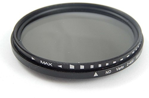 vhbw Gråfilter variabelt ND2-400 55 mm kompatibelt med digitalkamera | analog kamera