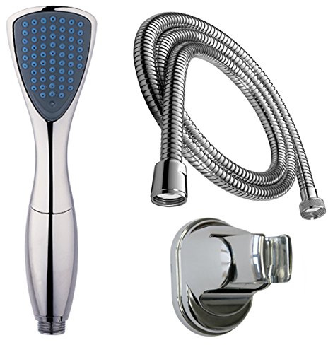 Dusch Brause Set/Handbrause/mit Schlauch 200 cm / 2 Meter/Brause Halterung/Dusche/Brausekopf/Bad/modernes Design/Duschbrause/Rostfrei