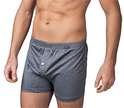 NOTTINGHAM UNDERWEAR 6 Boxer Uomo in Cotone Filo di Scozia con Apertura Made in Italy