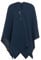 KNIT FACTORY - Jazz Poncho - Elegant Gestrickter Damen Cape - Wickelschal mit Wolle - Hochwertige Qualität - Jeans