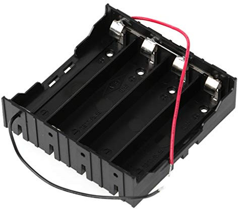 JENOR 3 x 4 x 18650 - Scatola porta batterie 3,7 V parallele con filo