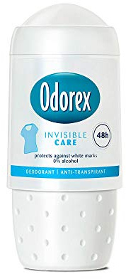 6er Pack - Odorex Women Deo Roll-on - Invisible Care - schützt Sie vor weißen Streifen/48H - 50ml