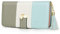 Portefeuille Femme Cuir Rayures colorées Porte Monnaie Femme Fruit Vert et Blanc