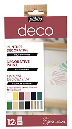 Pébéo Vitrea 160 Exploration Set de Peinture sur Verre pour Décoration, Coloris Assortis, 12 Flacons de 20 ML