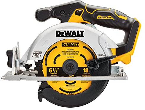 DEWALT Sierra circular de 20 V máx.*, 6-1/2 pulgadas, inalámbrica, solo herramienta (DCS565B)