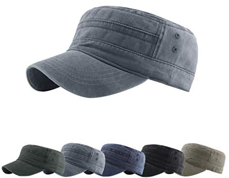Yutdeng Cappello Militare Cotone Cappello Piatto Uomini Donne Unisex Regolabile Berretto da Baseball Army Military Cap Berretto da Campo