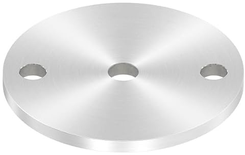 FeNau - Ankerplatte - Ø 100 x 6 mm - mit Zentrierbohrung: Ø 12,5 mm - aus Edelstahl: V2A - Rundschliff - Materialstärke: 6 mm