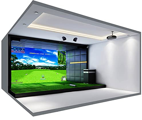 Simulatori di golf per la casa, schermo di impatto del simulatore di golf, display del simulatore di esercizi con la pallina da golf schermo di proiezione panno per interni pratica/gioco di gioco stru