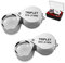 Prasacco 2 Stück Juwelierlupe, Juwelier Faltlupe Glas Vergroesserungsglas für Juweliere, Edelsteine, Diamanten, Pflanzen, Münzen, Schmuck, Antiquitaeten (30 x 21 mm, 20 x 21 mm)