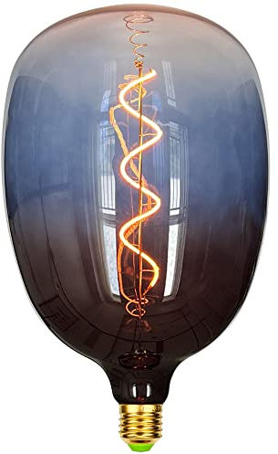 TIANFAN Led Birnen Große Vintage Glühbirne 4W Dimmbare Spirale Filament Riesige Edison Birne 220-240V E27 Spezielle dekorative Glühbirne Gradient Blau