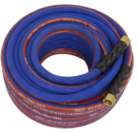 Sealey Extra-Heavy-Duty Air Hose 30m x Ø13mm with 1/2 BSP Unions - AH30R/12