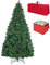 Totò Piccinni Albero di Natale Artificiale NOEL, Folto, Effetto Realistico, Rami a Gancio, Facile Montaggio, PVC, Ignifugo con Borsone (180 cm, Verde con Pigne)