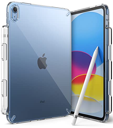 Ringke Fusion Compatibile con Cover iPad A16 / iPad 10th, Custodia Antiurto Trasparente con Porta Penna - Clear