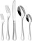 Otto Koning-Frankfurt-Juego de cubiertos acero inoxidable 30 piezas–pulido espejo, apto para lavavajillas. Con tenedor, cuchara, cuchillo y cuchara café. Una cubertería para 6 personas, diseño clásico