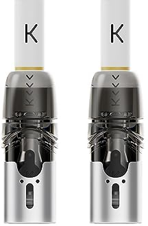 KIWI 2 Remplacement 2 Pod avec système de sécurité enfant pour cigarette électronique KIWI 2, sans nicotine, sans e-liquide (Black)