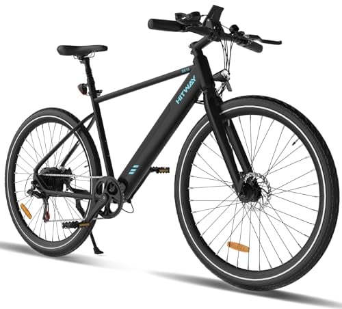 HITWAY Electric Bicycle, 700C Electric Bike for Adults, Commute Trekking E-bike E Mountain Bike with 36V12Ah Removable Li-Ion Battery, 7 Speed, range 40-80km