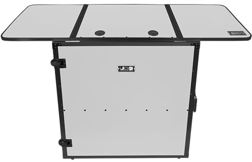 UDG FlightCase Fold Out DJ Table + (Wheels) - White MK2