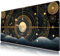 Schreibtischunterlage mit Sternbildern, Motiv: Mond, Sternenhimmel, Galaxie, großes Mauspad, XXL, Gaming-Mauspad, erweiterter Nachthimmel, Tastaturmatte, Mauspad, 80 x 40 cm, Schreibtischdekoration