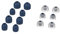 7 Paia Auricolari di ricambio per Sony WF-1000XM3 / WF-1000XM4 / WF-1000XM5, 4 Misure Gommini in Silicone per Auricolari In-Ear (Blu)