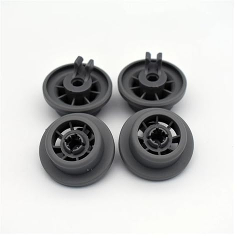 4Pcs Dishwasher Roller Lower Rack Basket Wheel ,Compatible For Bosch ,Compatible For Neff Compatible For Siemens 165314 Replacement Parts