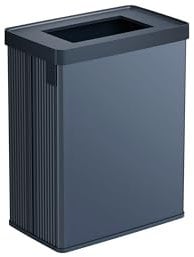 Curver Verto - Poubelle de recyclage, double compartiment, couvercle de recyclage, tri facile, design élégant, bleu perle 54L