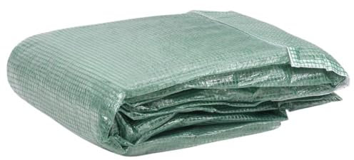 puraday Cubierta de repuesto para jardín, 18 m², 3 x 6 x 2 m, color verde, protección contra heladas, plantas, invernadero, invernadero, invernadero, casa de tomates, resistente a los rayos UV, 8