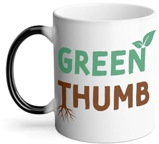 Thermoreagierende Tasse Magische Tasse – Green Thumb Plants Pot Gardening Tree Garden – 325 ml