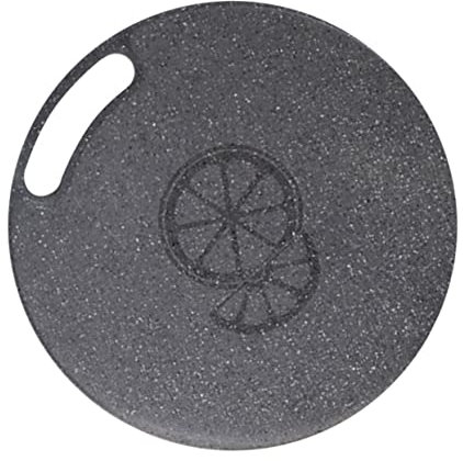CRILSTYLEO 1 Pc Tabla De Cortar Tajo De Cocina Tabla para Cortar Pan Tablero De Corte De Cocina Colgante Tablero De Bloque De Carnicero De Mármol Tablas De Cortar De Mármol Corte Redondo