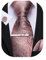 Barry.Wang Cravate en cachemire avec pince à cravate pour homme - Cravate de poche carrée - Ensemble de boutons de manchette formels pour mariage, fête d'affaires, Rose/gris, taille unique