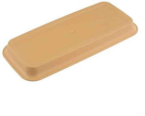 Soucoupe rectangulaire robuste pour plantes d'intérieur, jardins et projets de bricolage (marron, S)