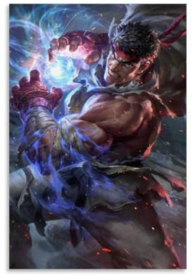 ZCHLATGDE Street Fighter Takashi Anime Poster Dekorative Malerei Leinwand Wandkunst Wohnzimmer Poster Schlafzimmer Malerei,Wandkunst Bilddruck Moderne Familienzimmer Dekor 12x18inch(30x45cm)