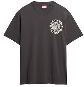 Superdry Herren Vintage Logo Tokyo Relaxed T-Shirt Knochenweiß XL