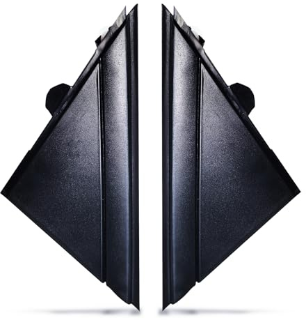 2 Stück Außenspiegel Flaggen Formteil, Spiegelflaggen Abdeckungs Formteil Linke Fahrer Rechte Beifahrerseite, Türspiegel Rückspiegel Triangle Plate Trim für 500 2012-2017 Ersatz 1SH16KX7AA 1SH17KXAA