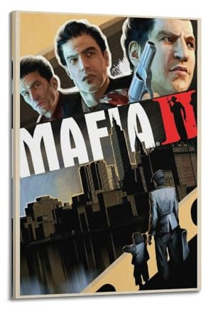 GBHEVEWV Poster, Motiv: Game Mafia 2, dekoratives Gemälde, Leinwand, Wandposter und Kunstdruck, moderne Familienschlafzimmer-Dekoration, Poster, 30 x 45 cm