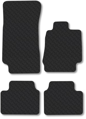 Alfa Romeo Giulia (2016+) 5mm Rubber Car Mats | Heavy Duty Rubber Tailored Fit Floor Mats Full Coverage Durable Waterproof Accessories Easy Clean Anti Slip Made in the UK